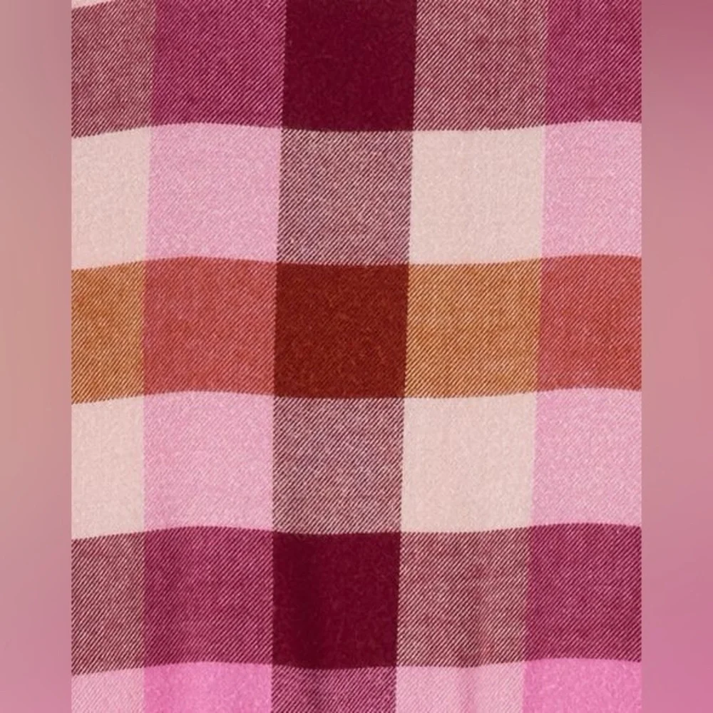 Carter's Pink and Brown Plaid Dress with Belt 100% Cotton